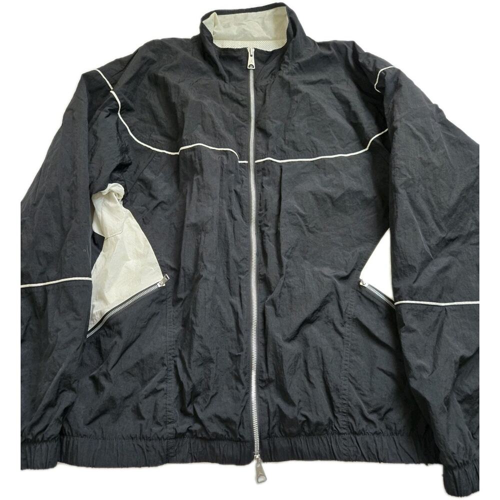 Nike‎ Air Jordan Essentials Warm Up Jacket Men's L Black/White EUC